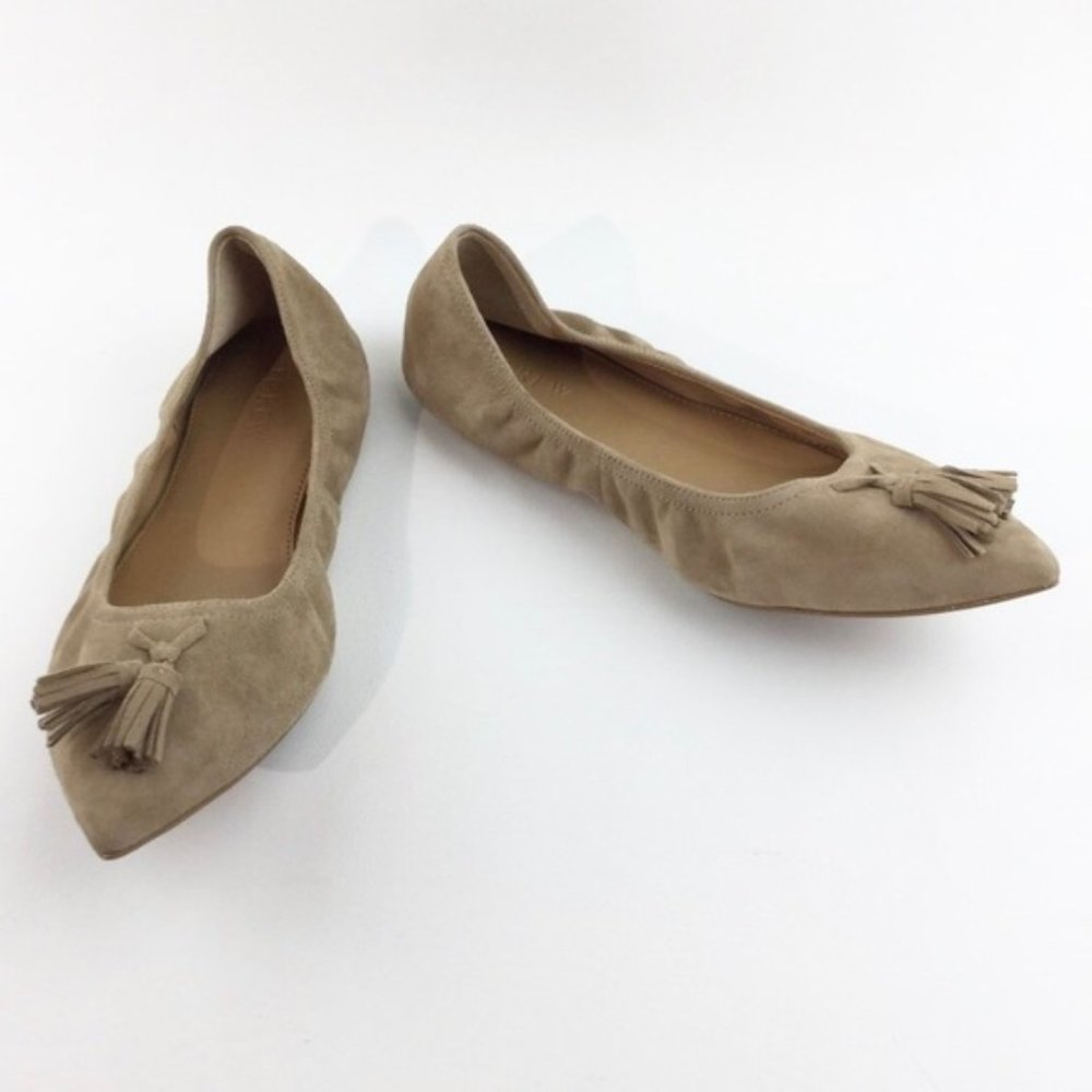 Brand NEW J. Crew flats, Tan, Size 9/12
